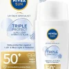 NIVEA SUN 40ml UV Face Triple Protect Fluid SK50+ -aurinkovoide