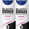 NIVEA 2x150ml Invisible For Black & White Original Deo Spray -antiperspirantti
