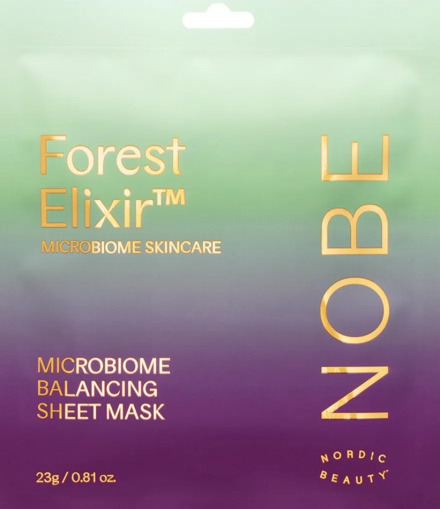 NOBE Nordic Beauty Forest Elixir™ Microbiome Balancing Sheet Mask kangasnaamio 1 pc