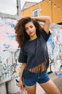 Noisy May Nmgaby s/s frill t-paita