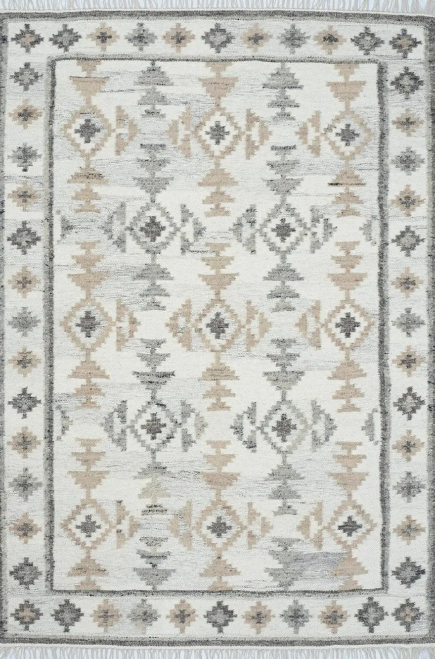 NOKOHOME Yani villamatto, beige-harmaa