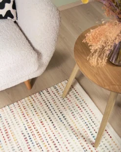 NOKOHOME Yoko villamatto, valkoinen-värikäs