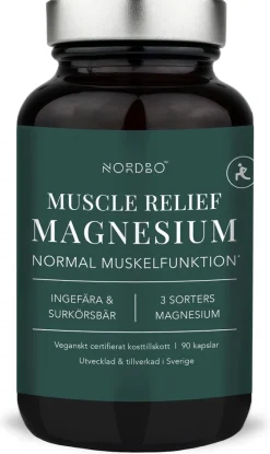 Nordbo Muscle Relief Magnesium90 kaps