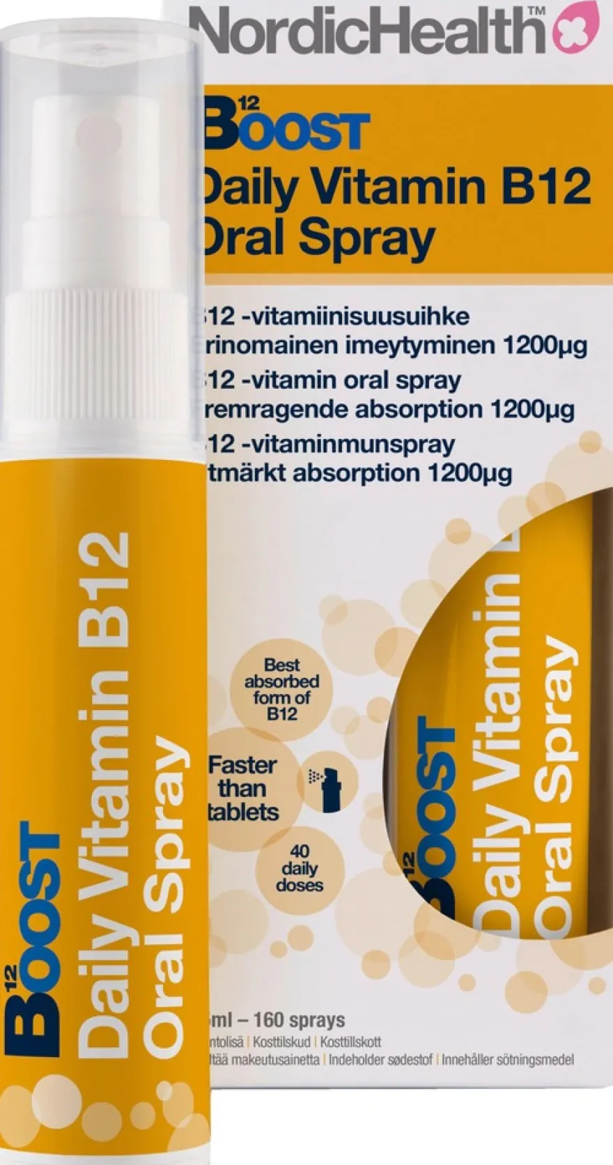 Nordic Health Boost B12 suusuihke 25 ml