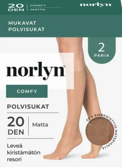 Norlyn naisten polvisukat comfy 2-pack 20 den
