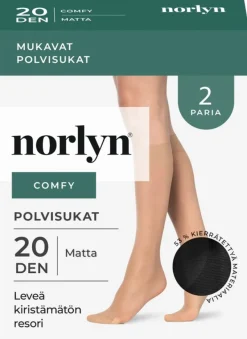Norlyn naisten polvisukat comfy 2-pack 20 den