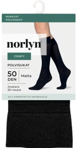 Norlyn naisten polvisukat Comfy Opaque 50 den