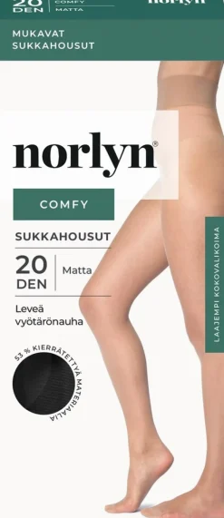 Norlyn naisten sukkahousut 20 den comfy, koko 40-44