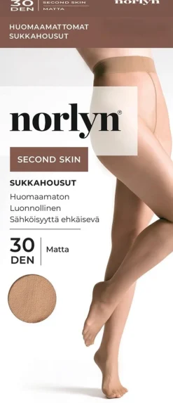 Norlyn naisten sukkahousut Second Skin 30 den