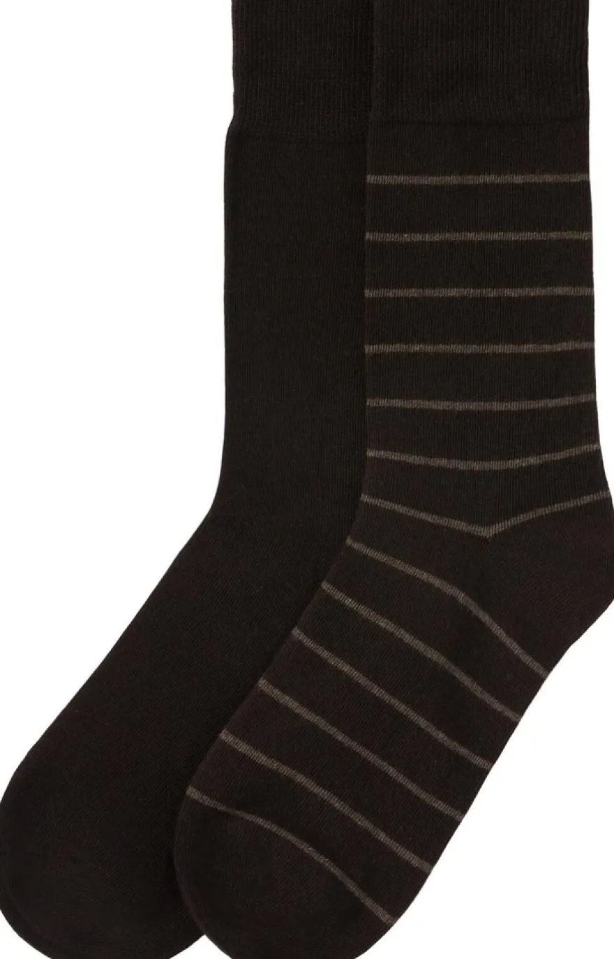 Norvie miesten sukat stripe 50014897 2-pack