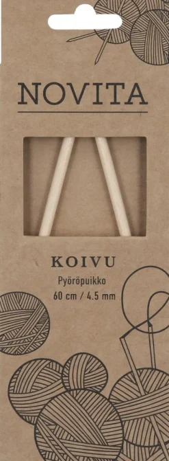 Novita Koivu Pyöröpuikot 60 cm 4.50 mm