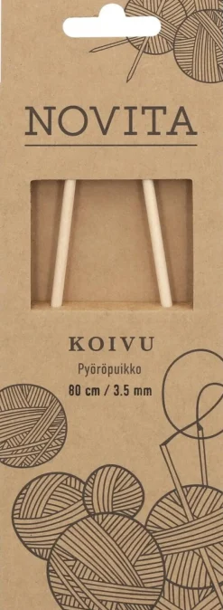 Novita Koivu Pyöröpuikot 80 cm 3.50 mm