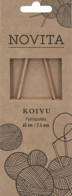 Novita Koivu Pyöröpuikot 60 cm 2.50 mm