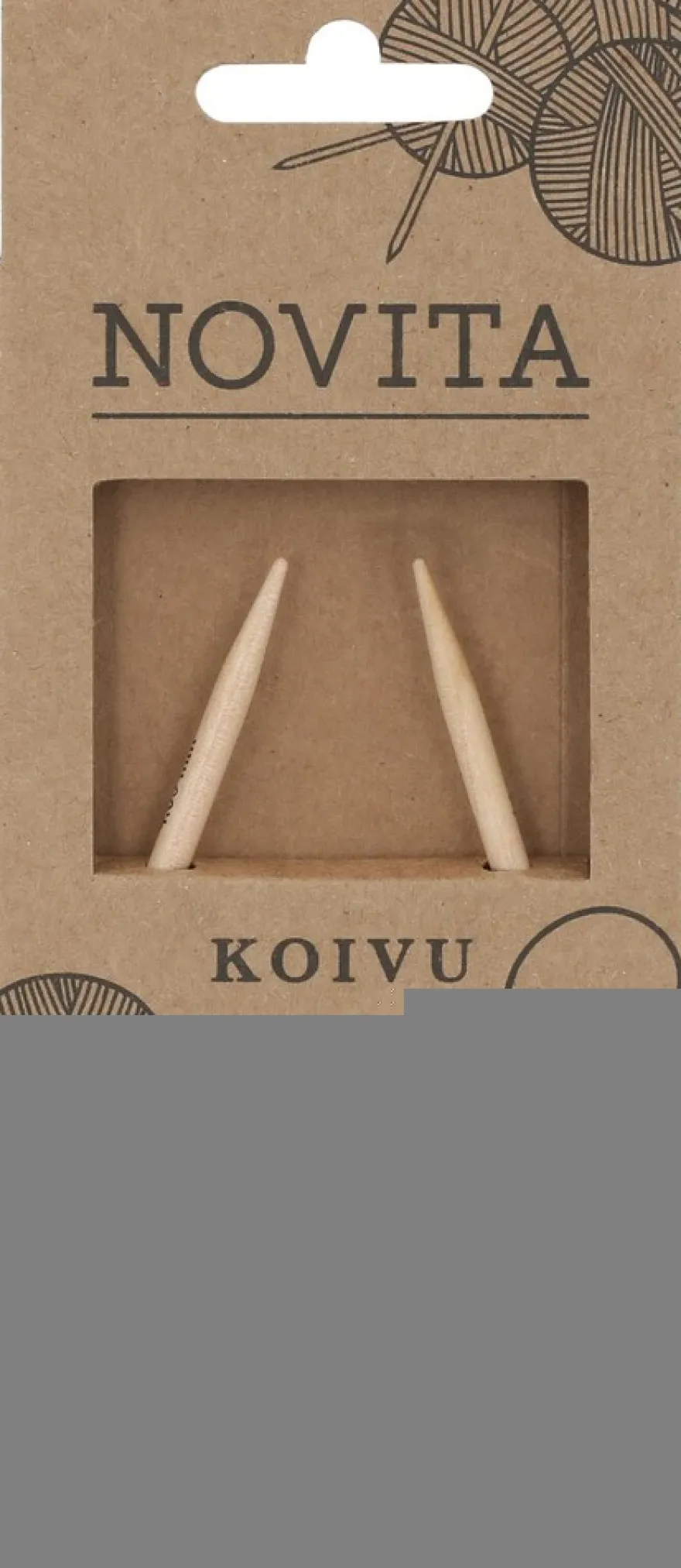 Novita Koivu Pyöröpuikot 25 cm / 4.00 mm