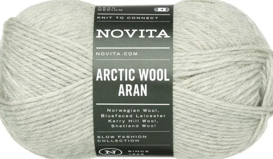 Novita lanka Arctic Wool Aran 100 g tuulenvire 443