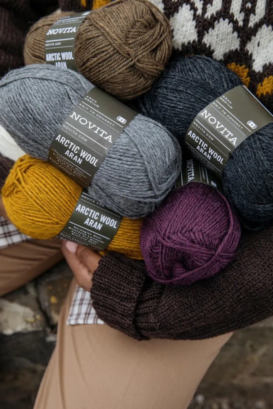 Novita lanka Arctic Wool Aran 100 g tikli 261