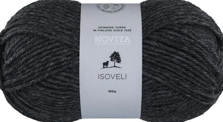 Novita lanka Isoveli 100 g grafiitti