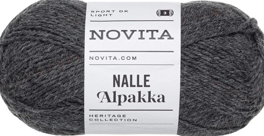 Novita lanka Nalle Alpakka 50g grafiitti 044