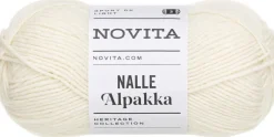 Novita lanka Nalle Alpakka 50g luonnonvalkoinen 010