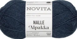 Novita lanka Nalle Alpakka 50g pakkasyö 1261