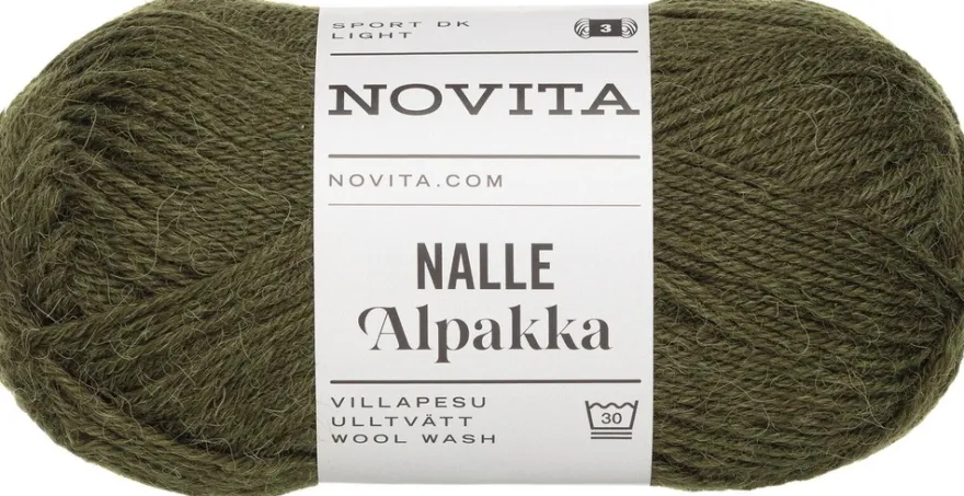 Novita lanka Nalle Alpakka 50g rahkasammal 3211