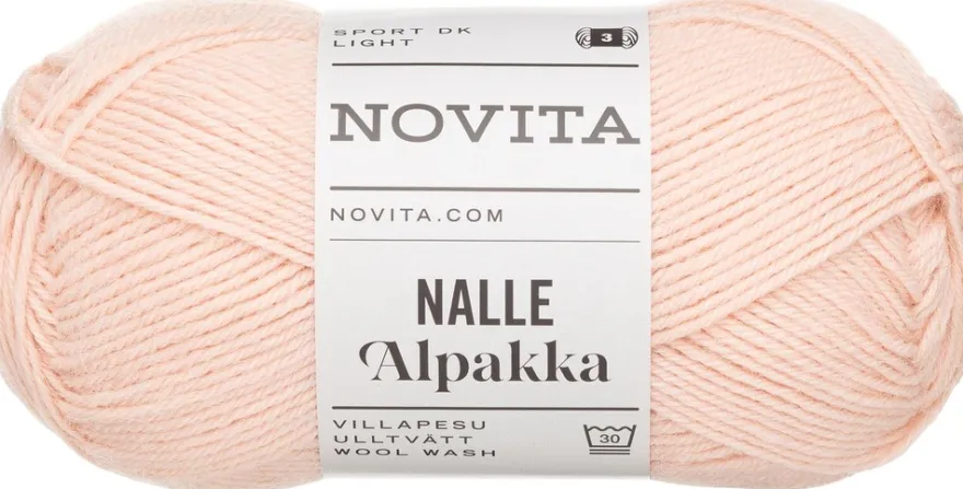 Novita lanka Nalle Alpakka 50g vaalea vanamo 5181