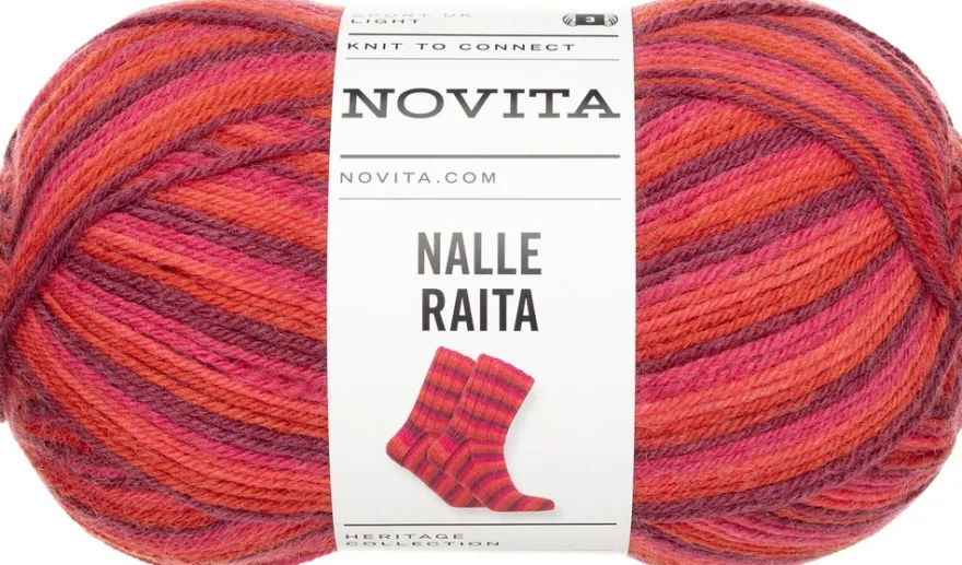 Novita lanka Nalle Raita 100g ruusutarha 8441