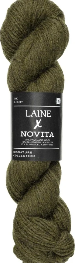 Novita lanka Novita x Laine DK 100 g Earthy Olive 3401