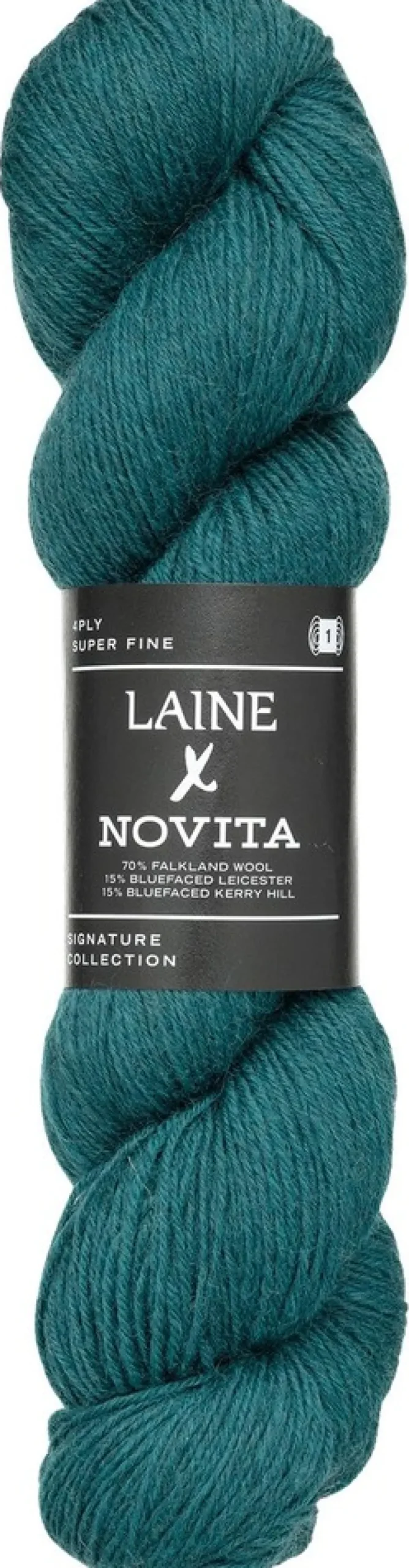 Novita lanka Novita x Laine 4PLY 100 g Heathered Teal 1661