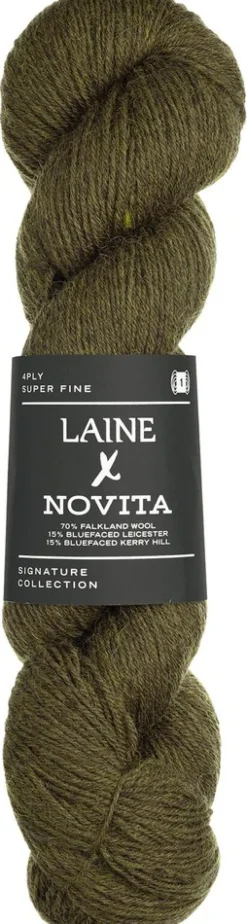 Novita lanka Novita x Laine 4PLY 100 g Earthy Olive 3401