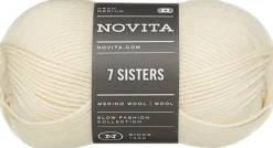 Novita lanka 7 Sisters 100g luonnonvalkoinen 010