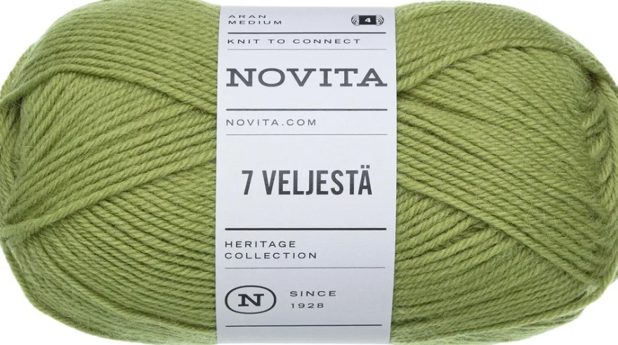 Novita lanka 7 Veljestä 100 g artisokka 330