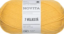 Novita lanka 7 Veljestä 100g auringonkukka 268