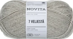 Novita lanka 7 Veljestä 100 g hiekka 060