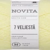 Novita lanka 7 Veljestä 100g keltaruusu 222