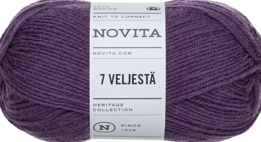 Novita Lanka 7 Veljestä 100 g krookus 777