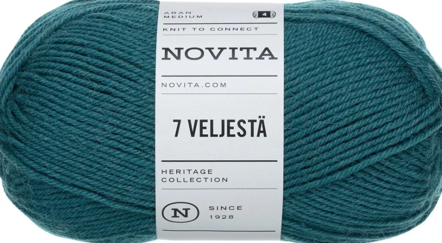 Novita lanka 7 Veljestä 100 g lumous 185