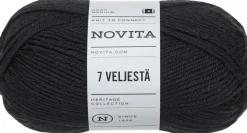 Novita lanka 7 Veljestä 100 g noki 099