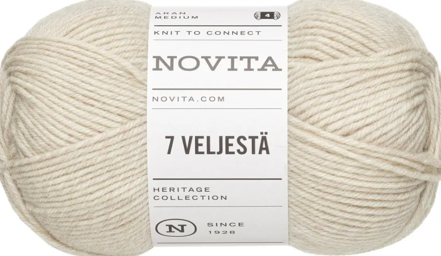 Novita lanka 7 Veljestä 100g pellava 061