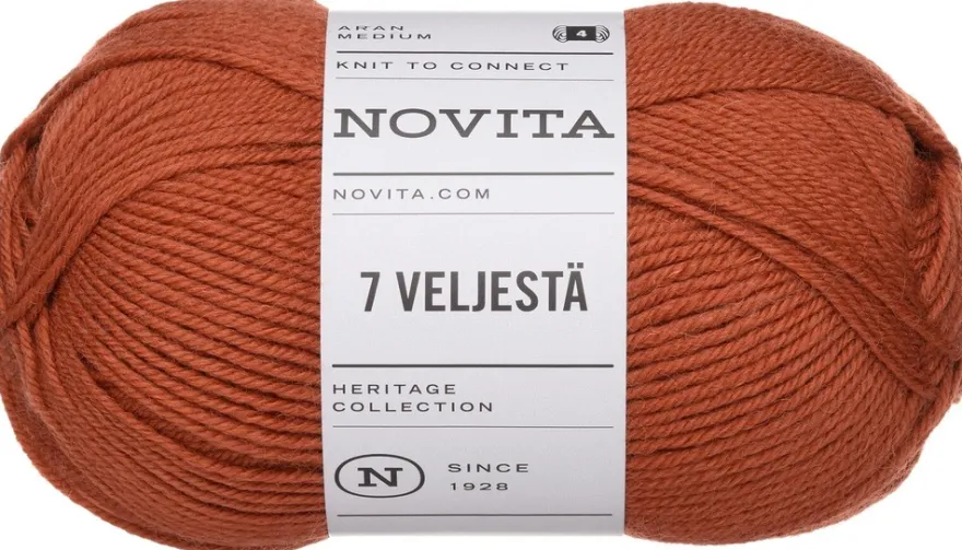 Novita lanka 7 Veljestä 100g pihlaja 644
