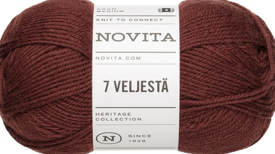 Novita lanka 7 Veljestä 100g ruoste 651