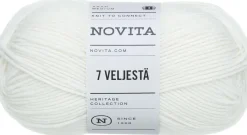 Novita lanka 7 Veljestä 100 g valkoinen 011