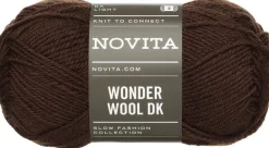 Novita lanka Wonder Wool DK 50 g tumma suklaa 6341