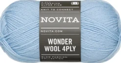 Novita lanka Wonder Wool 4PLY 50 g vaalea lemmikki 1001