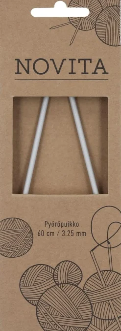 Novita Pyöröpuikko 60cm - 3,25 mm harmaa