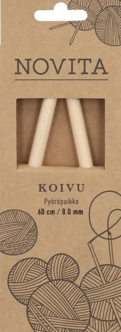 Novita Pyöröpuikko koivu 60cm - 8mm