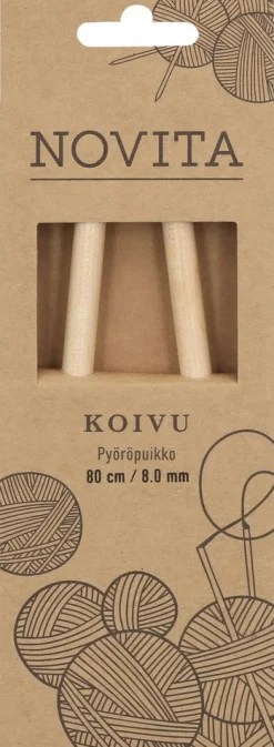 Novita Pyöröpuikko koivu 80cm - 8mm