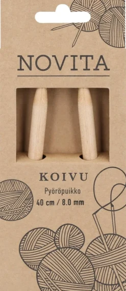 Novita Pyöröpuikko Koivu 40cm - 8 mm