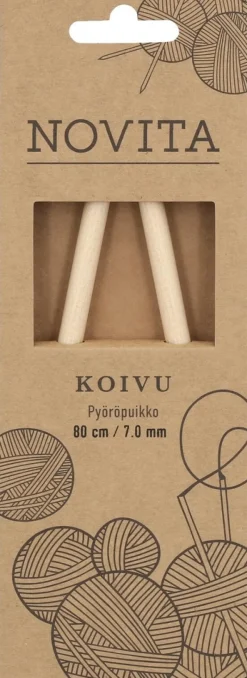 Novita Pyöröpuikko koivu 80cm - 7mm