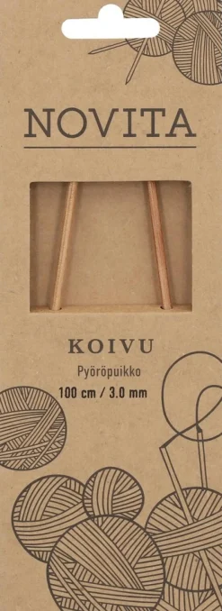 Novita Pyöröpuikko Koivu 100cm - 3mm